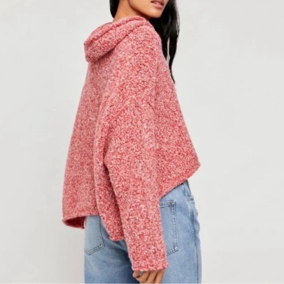 Free People Sweaters - Free People BFF Cowl Neck Boucle Oversized Sweater